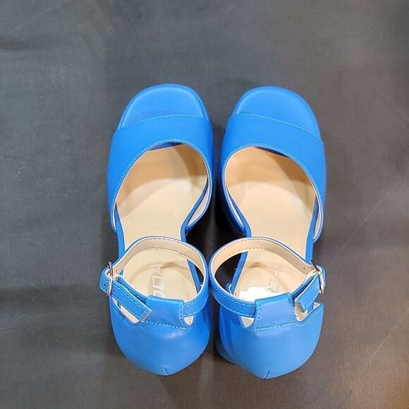 BRAND NEW SODA FAUX LEATHER HIGH PLATFORM CHUNKY ANKLE STRAP HEEL SANDAL S2 - Picture 8 of 14